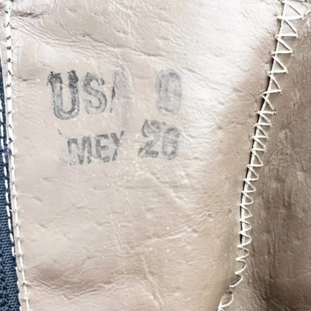 Vintage Circle G Genuine Python Leather Embroider… - image 5